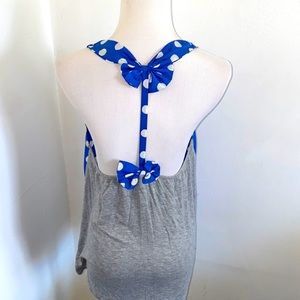 B.Jewel- Racerback Bow Detail Tank